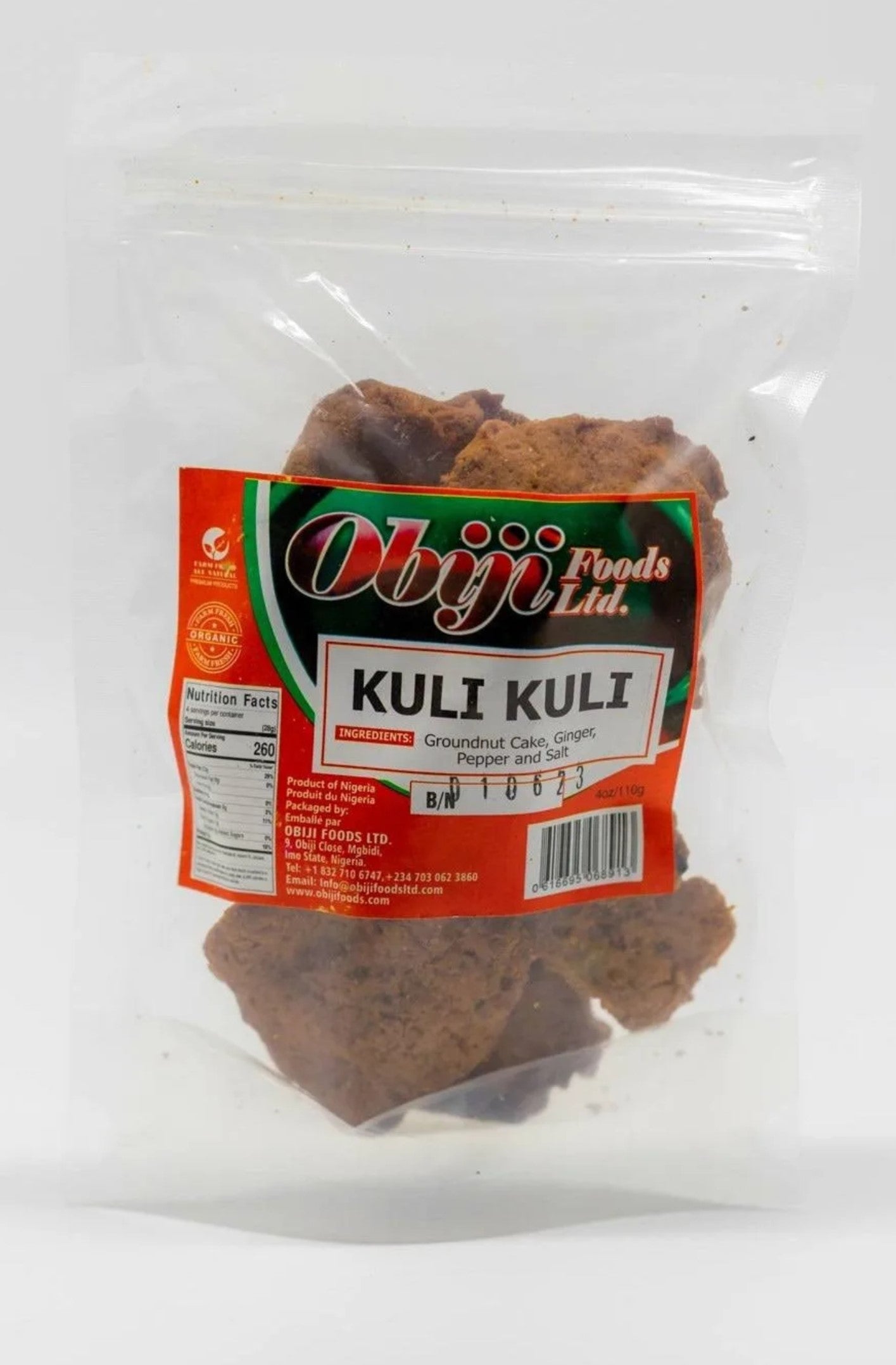 Obiji Foods Kuli Kuli Groundnut Snack Nigerian Peanut Cake Spicy Crunchy Traditional African Food Protein Rich Gluten Free Keto Friendly Savory Street Treat Imported