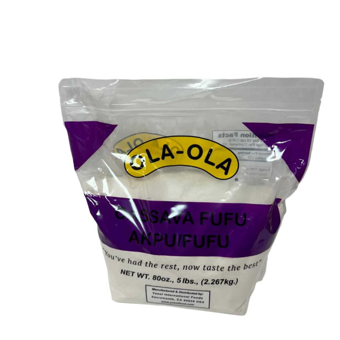 🌿 OLA-OLA Cassava Fufu (Akpu/Fufu) - 5lbs 🌿