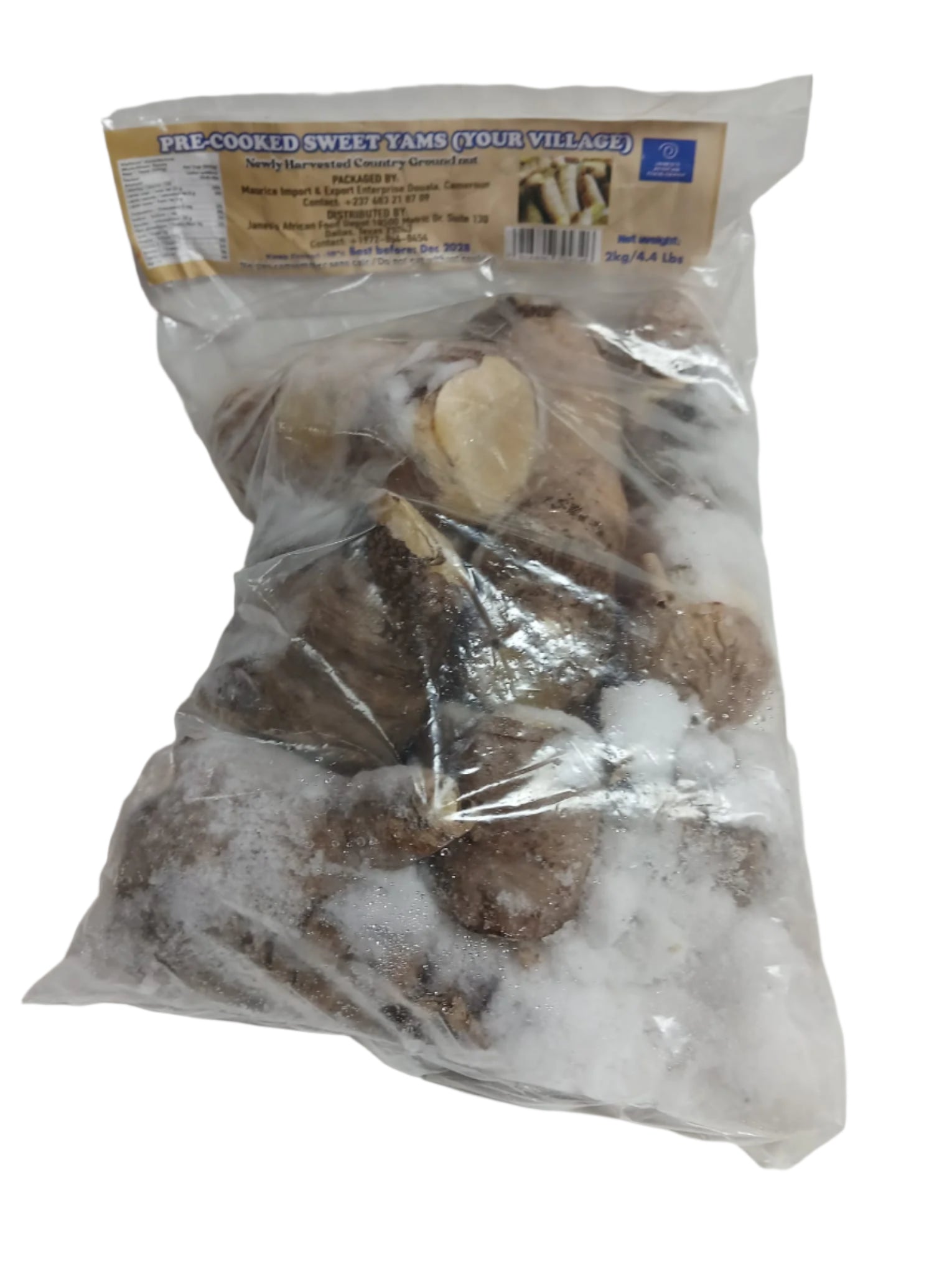 Pre-Cooked Sweet Yams – Authentic African Yams (Frozen & Ready to Cook)