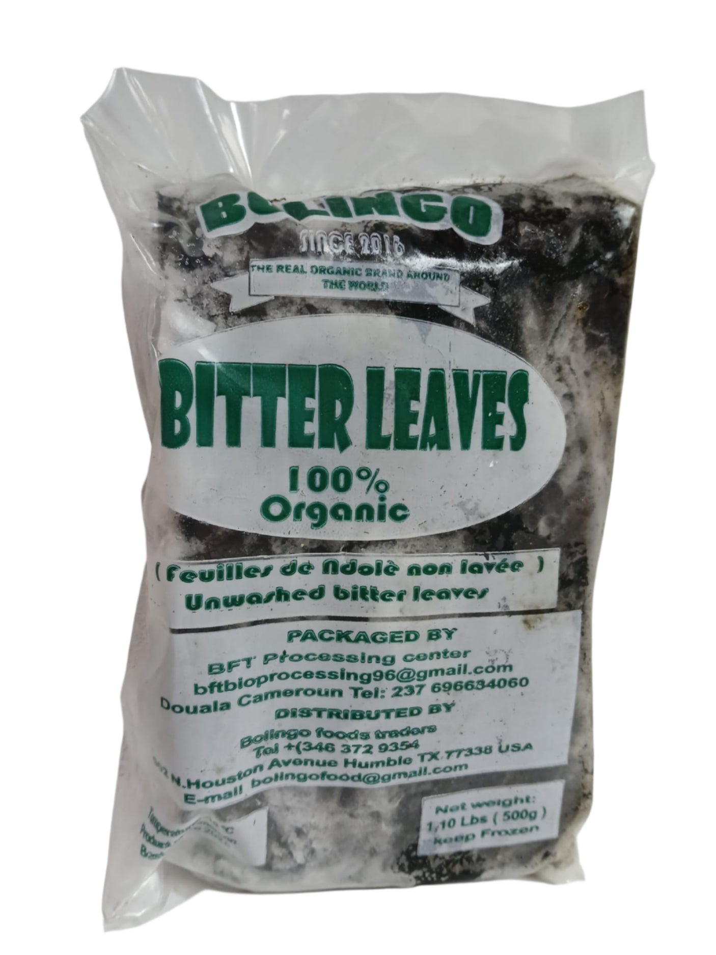 Bolingo 100% Organic Bitter Leaves – Unwashed & Natural