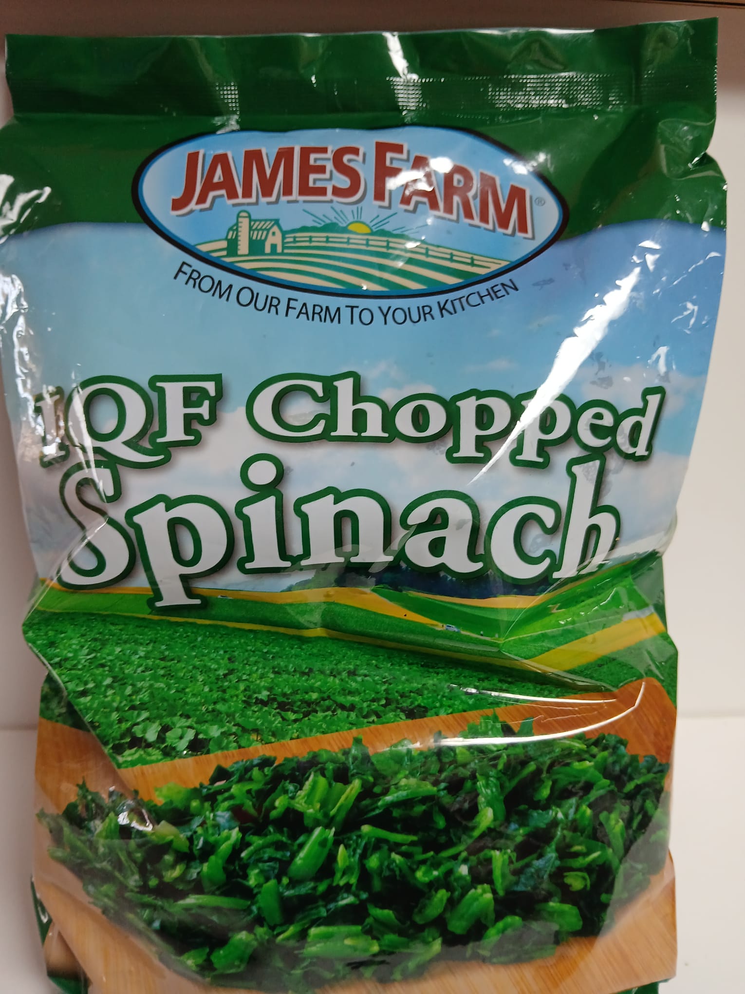 James Farm frozen spinach