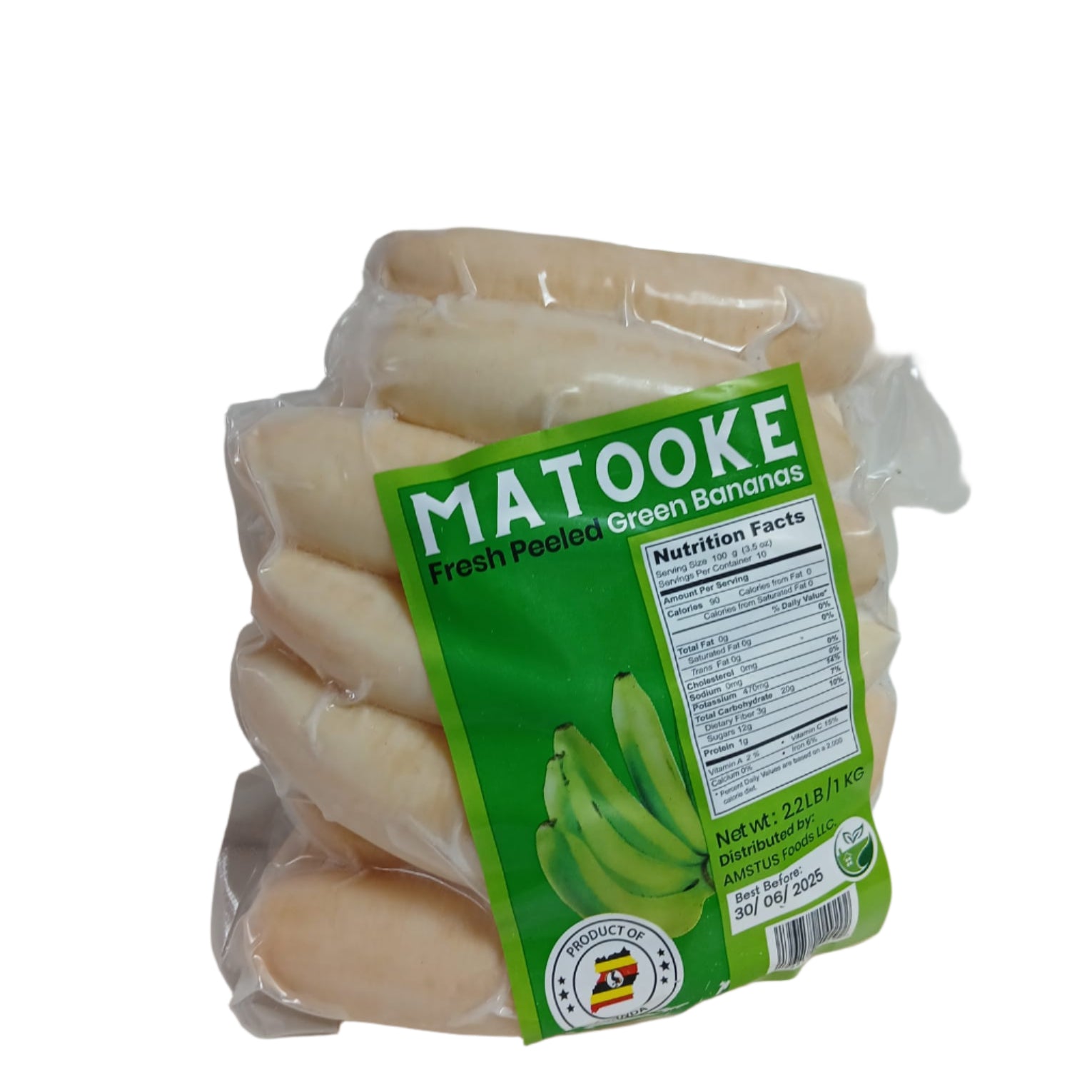 Matooke – Fresh Peeled Green Bananas