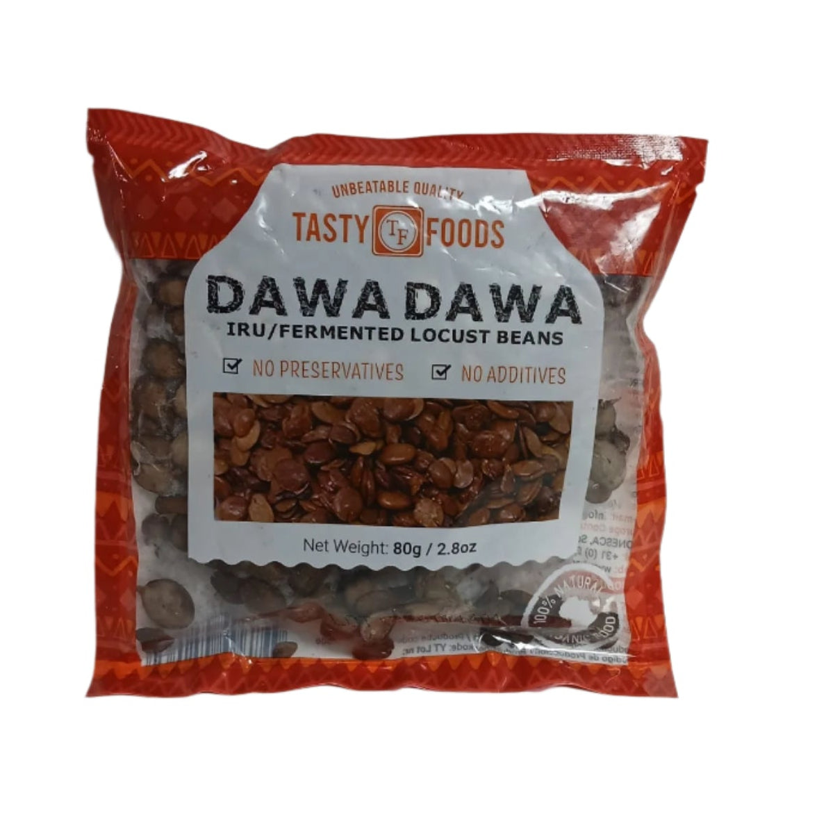 Tasty Foods Dawadawa – Premium Fermented Locust Beans (80g / 2.8oz) | No Preservatives, No Additives