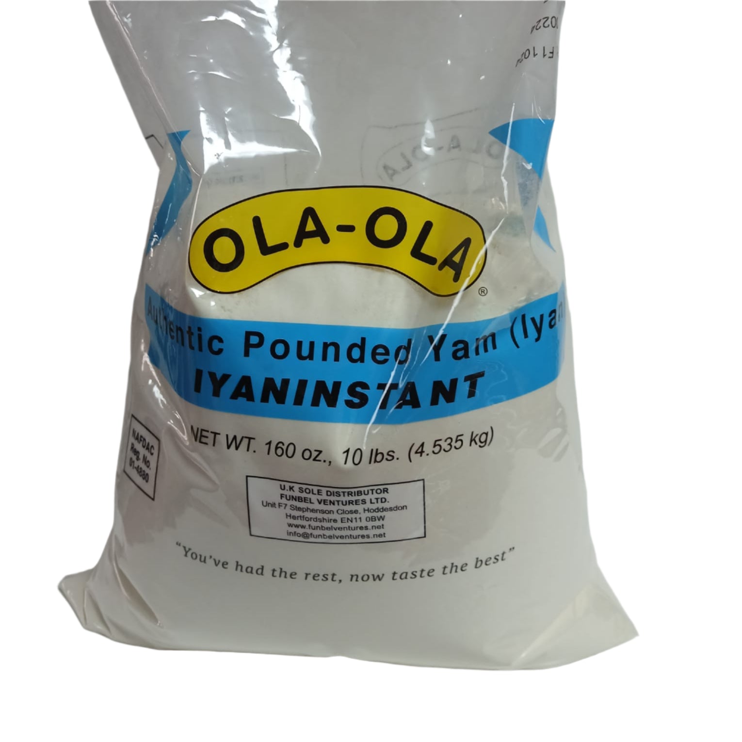 Ola-Ola Authentic Pounded Yam – 10 lbs (4.535 kg)