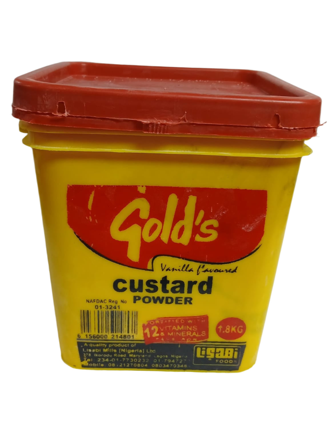 Gold's Vanilla Custard Powder – Enriched with 12 Vitamins & Minerals (1.8KG)