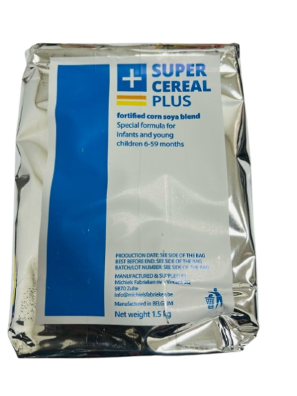 Super Cereal Plus Fortified Corn Soya Infant Cereal 1.5kg | African Baby Porridge for Children 6–59 Months | Imported African Nutrition Staple