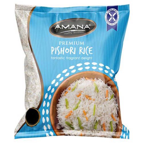 Amana Premium Pishori Rice Kenyan Long Grain | Aromatic East African Rice for Pilau Biryani Steamed Meals | Fragrant Soft Cooking Rice Pantry Staple