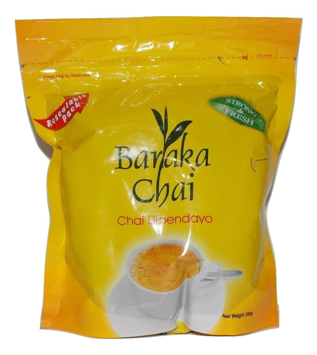 Baraka Chai Loose Leaf Black Tea 500g, Premium African Tea, Strong Full-Bodied Kenyan Style Chai, Fresh Resealable Pack, Rich Black Tea for Milk Tea, Spiced Chai, Daily Tea Beverage