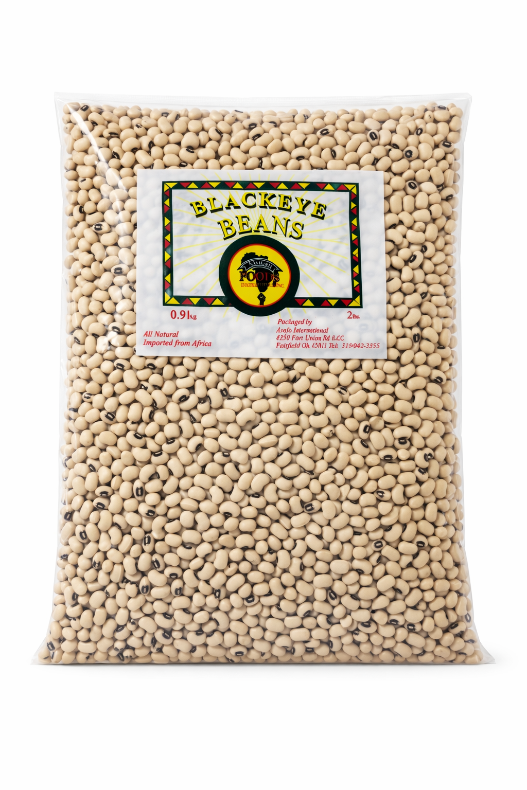 African Black Eyed Beans 2 lb (0.9 kg) – Premium Dried Black Eyed Peas (Cowpeas) – All Natural, Non-GMO, High Protein, High Fiber, Gluten Free, Vegan Plant-Based Protein – African Imported Legumes Bulk