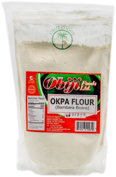 Okpa Flour (Bambara Beans) – African Bambara Groundnut Flour, Nigerian Okpa Powder, Bambara Bean Flour for Okpa Pudding, Traditional African Protein Flour, Authentic African Food Staple