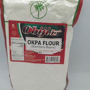 Obiji Foods Ltd Okpa Flour – Authentic Nigerian Bambara Groundnut Flour for Okpa Wawa, Traditional African Swallow, Protein-Rich Gluten Free Flour, Natural Stone Ground, No Preservatives, Non-GMO, Vegan Friendly African Food Staple