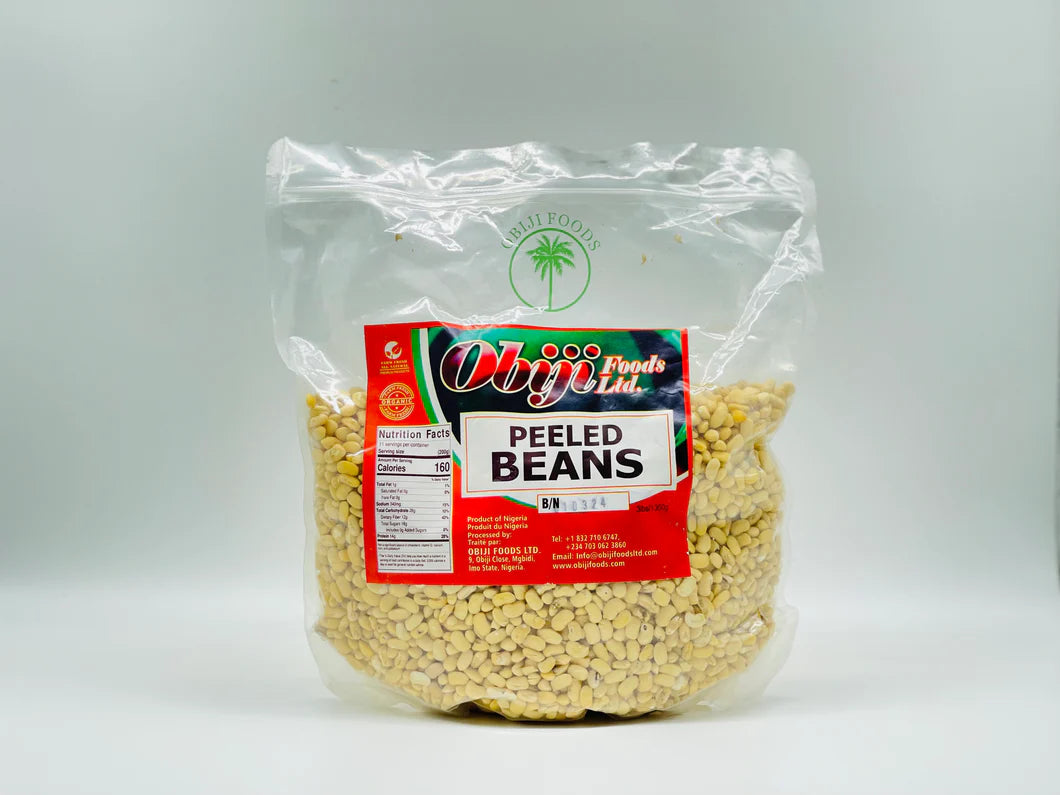 African Peeled Beans | Nigerian Peeled Black Eyed Peas for Moi Moi Akara Traditional Cooking