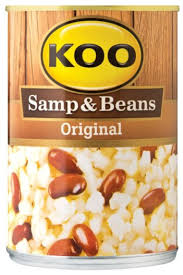 KOO Samp & Beans Original Canned Food – Traditional South African Samp and Sugar Beans in Tomato Sauce – Ready to Eat Pantry Staple – Vegan, Plant Based, High Fiber, Long Shelf Life