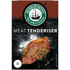 Robertsons Meat Tenderiser Powder – Professional Steak & Meat Softener – Fast Acting Tenderizing Seasoning for Beef, Chicken, Lamb, Pork & Game – Enhances Flavor, Juiciness & Texture – Ideal for Grilling, BBQ, Roasting & Cooking