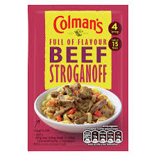 Colman’s Full of Flavour Beef Stroganoff Recipe Mix 40g | Classic Creamy Beef Stroganoff Sauce Mix | Authentic British Seasoning Blend | Quick & Easy One-Pot Meal | Rich Savory Mushroom & Onion Flavor | Family Dinner Recipe Mix