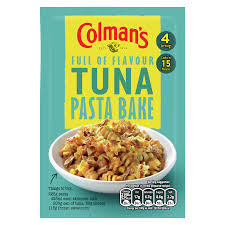 Colman’s Full of Flavour Tuna Pasta Bake Mix, Creamy Savory Tuna Casserole Seasoning, Easy Oven Baked Pasta Sauce Mix, Family Dinner Meal Helper, Rich Herb & Cheese Flavor, Quick Weeknight Comfort Food, UK Imported