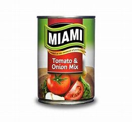Miami Tomato and Onion Mix 410g – Canned Tomato Base for Stews, Sauces, Soups, Curries & Everyday Cooking – Ready to Use Tomato & Onion Blend for Quick, Flavorful Meals – Rich in Flavor – Long Shelf Life