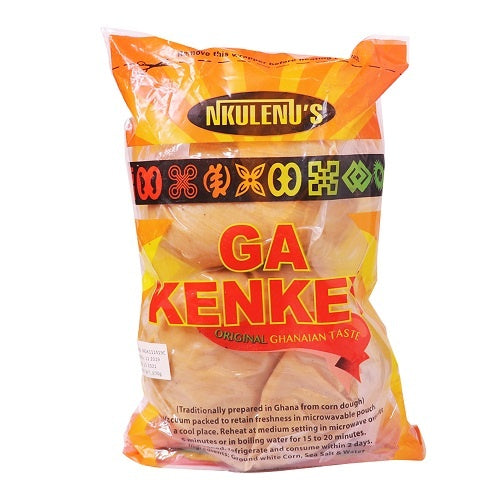 NkuleNu’s Ga Kenkey Authentic Fermented Corn Dough Ghana Origin Traditional Staple Ready To Eat Meal Pre Cooked Wrapped Natural Taste Family Pack